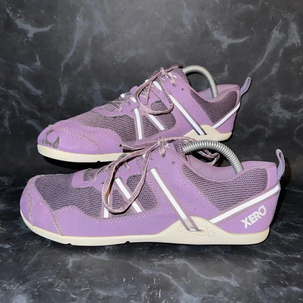 XERO Prio Athletic Running Shoes Purple Miniminalist Barefoot Womens Size 10